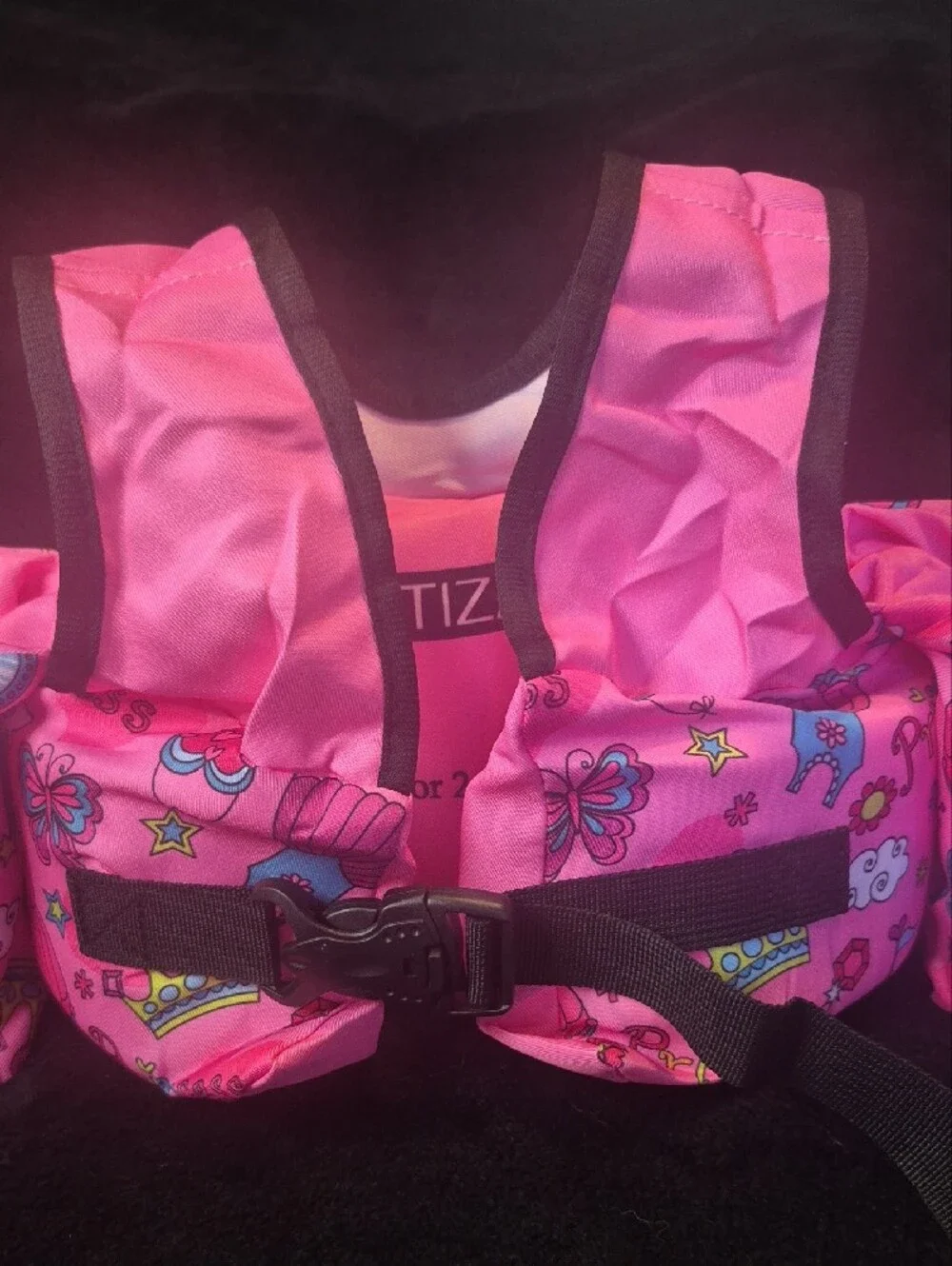 Pink Princess Float Swim Vest with Arm Bands